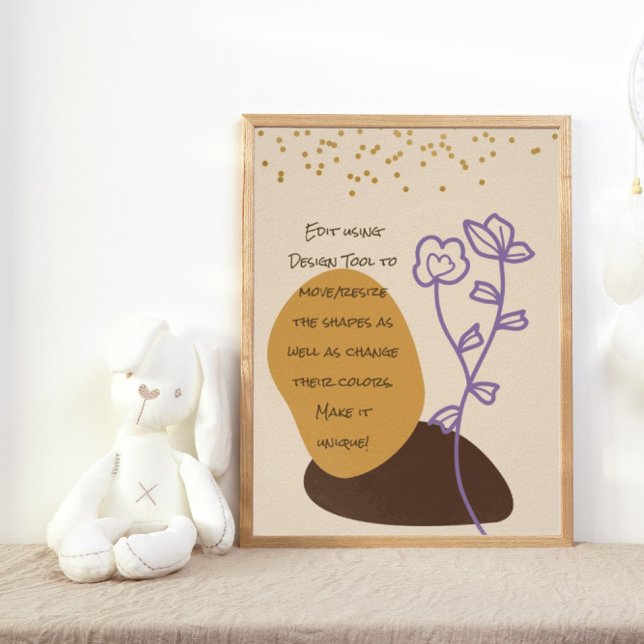 Póster Poster de formas pacíficas de boho (Subido por el creador)