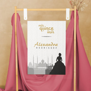 Póster Poster de fotografía de Black & Gold Arabian Quinc