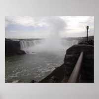 Poster de fotografía de cascada lateral canadiense