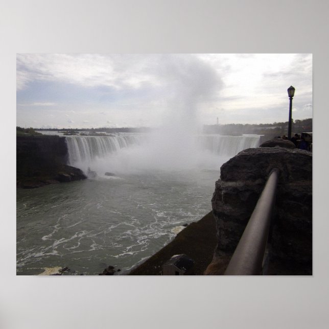 Póster Poster de fotografía de cascada lateral canadiense (Frente)