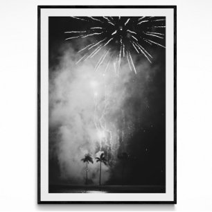 Póster Poster de fotografía de fuegos artificiales de Wai