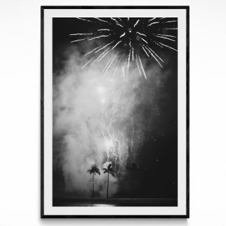 Póster Poster de fotografía de fuegos artificiales de Wai