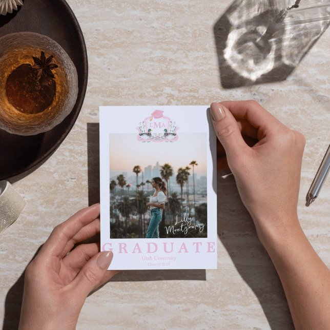 Póster Poster de fotografía de graduación de un monograma (Subido por el creador)