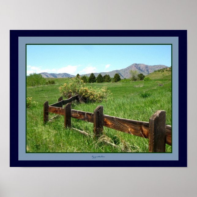 Póster Poster de fotografía de la cerca occidental por gr (Frente)