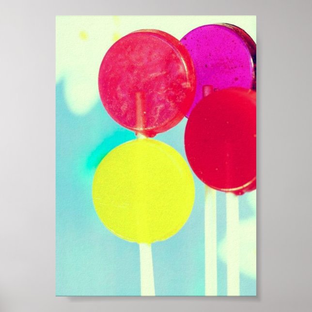 PÓSTER POSTER DE FOTOGRAFÍA DE LOLLIPOP DE ESTILO RETRO (Frente)