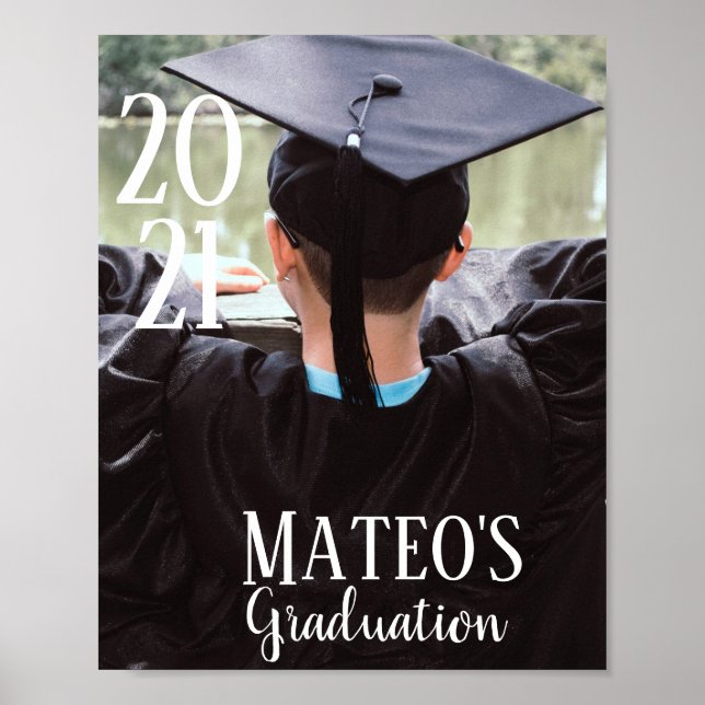 Póster Poster de fotografía de Modern Graduation 2021 (Frente)