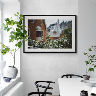 Póster Poster de fotografía de Park Güell Barcelona