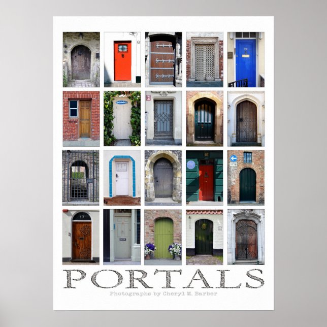 Póster Poster de fotografía de portales (Frente)