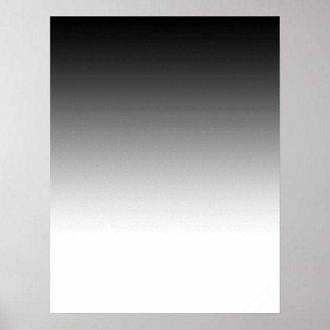 Póster Poster de fotografía graduado de negro a blanco (Frente)