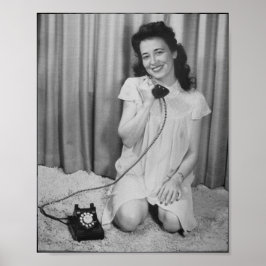 Póster Poster de fotografías de Chicas de pinzas antiguas