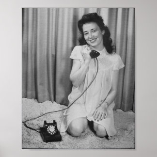 Póster Poster de fotografías de Chicas de pinzas antiguas