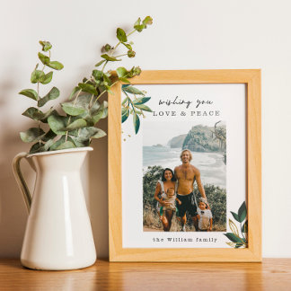Póster Poster De Fotografías Familiares De Amor Y Paz E I