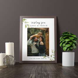 Póster Poster De Fotografías Familiares De Amor Y Paz E I