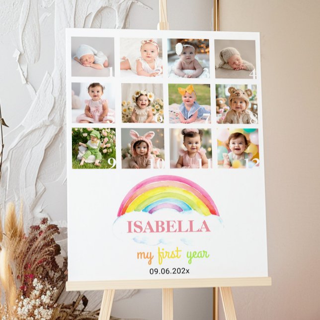 Póster Poster de fotos del cumpleaños del arcoiris colori (Subido por el creador)