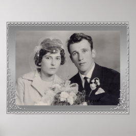 Póster Poster de fotos del personalizado de borde fino de