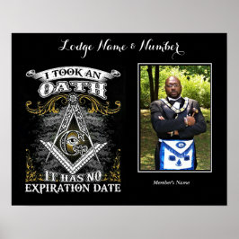 Póster Poster de fotos personalizado de Mason