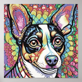 Póster Poster de Fox Terrier Square