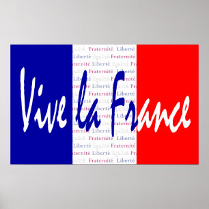 Póster Poster de Francia del La de Vive, comida francesa,