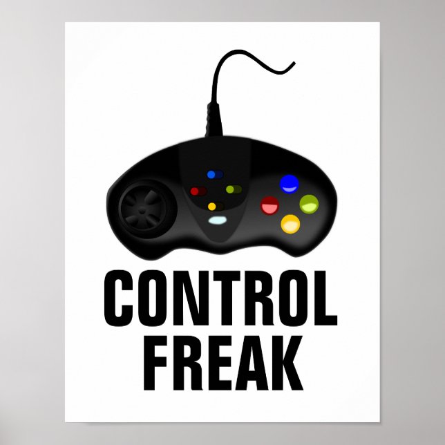 Póster Poster de Freak Gamer de control (Frente)