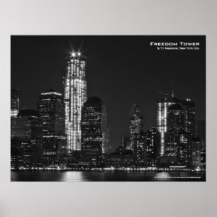 Póster Poster de Freedom Tower 911 NYC 24x18