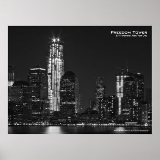 Póster Poster de Freedom Tower 911 NYC 24x18