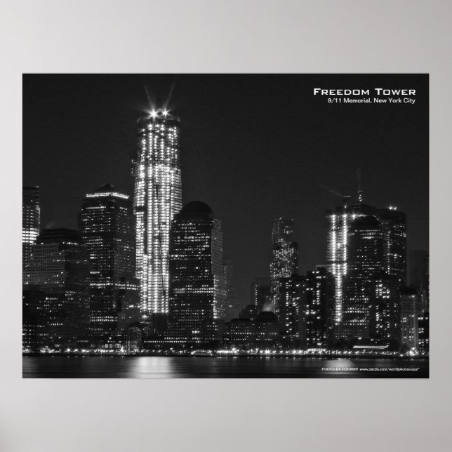 Póster Poster de Freedom Tower 911 NYC 24x18 (Frente)
