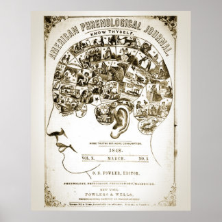 Póster Poster de frenología