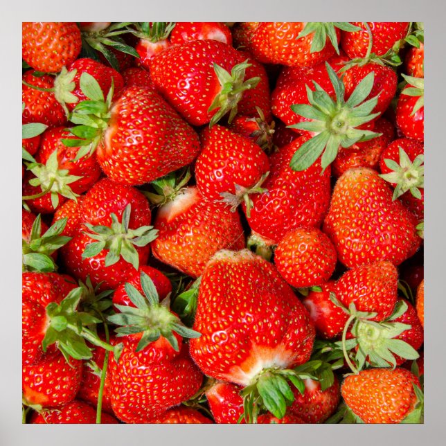 Póster Poster de fresa (Frente)
