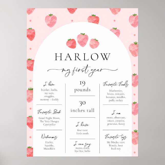 Póster Poster de fresa | Berry First (Frente)