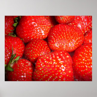 Póster Poster de fresas