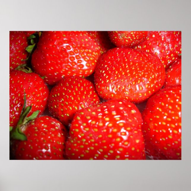 Póster Poster de fresas (Frente)