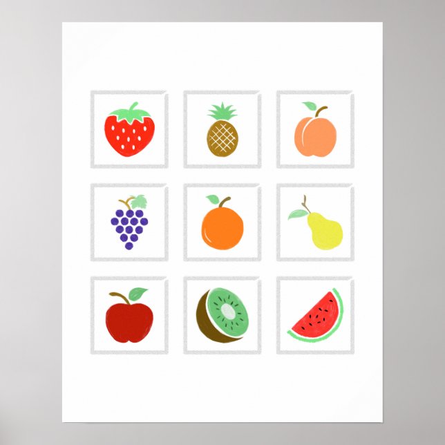 Póster Poster de frutas (Frente)