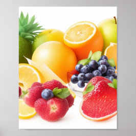Póster Poster de frutas exóticas de Wall Art