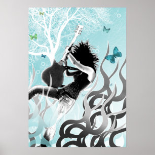 Póster Poster de Fuego Negro