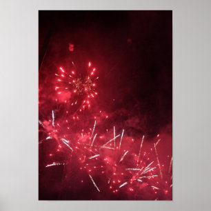 Póster Poster de fuegos artificiales