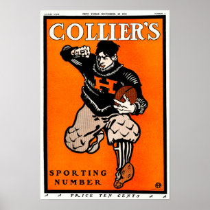 Póster Poster de fútbol americano por Penfield