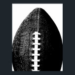 Póster Poster de fútbol - Black Modern Minimal Sports<br><div class="desc">Un futbol moderno de estilo pop minimalista.</div>