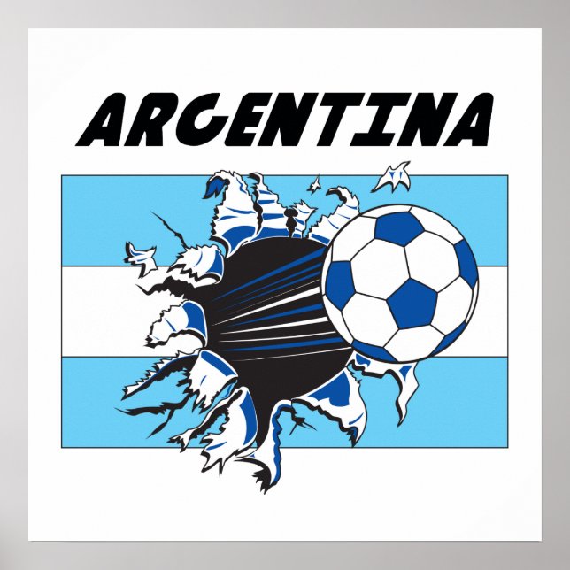 Póster Poster de Fútbol de Argentina (Frente)