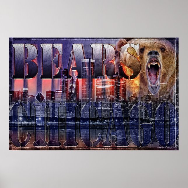 Póster Poster de Fútbol de Bears (Frente)