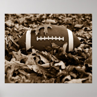 Póster Poster de Fútbol de Sepia