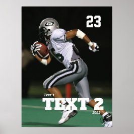 Póster Poster de fútbol del Día del Juego Personalizado