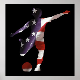 Póster Poster de fútbol femenino de Estados Unidos