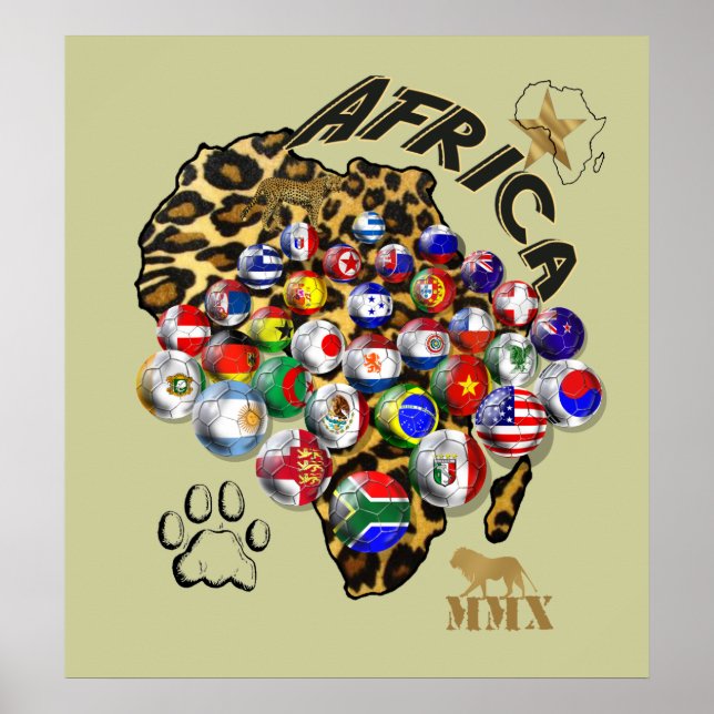 Póster Poster de Fútbol Massive Africa World Cup (Frente)