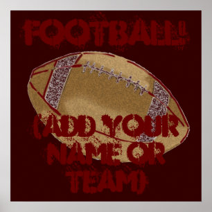 Póster Poster de fútbol personalizado