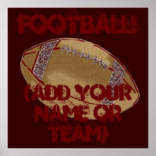 Póster Poster de fútbol personalizado (Frente)