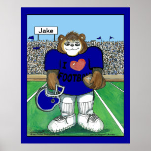Póster Poster de fútbol personalizado - colores cambiante