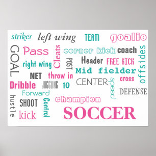 Póster ¡Poster de fútbol! ¡Una buena forma de mostrar!