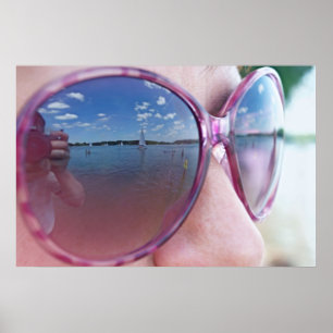 Póster Poster de gafas de sol