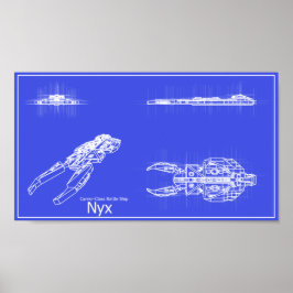 Póster Poster de Galaxy Nyx Blueprints