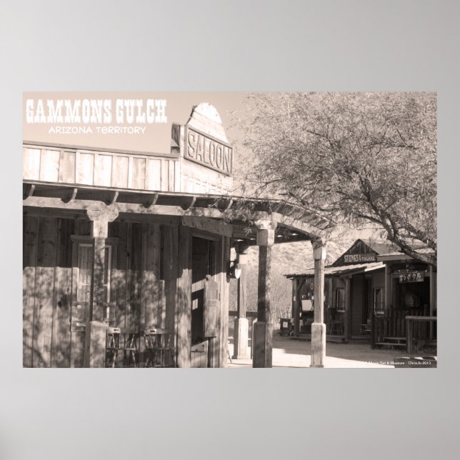 Póster Poster de Gammons Gulch Western Saloon (Frente)